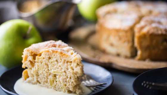 Irish Apple Cake with Whiskey Hard Sauce