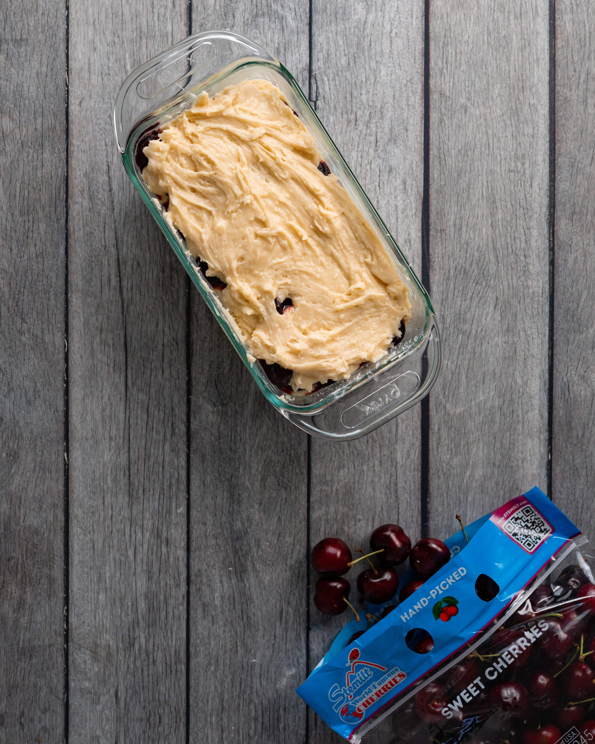 layered cherry cake