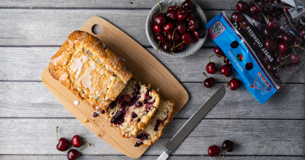 Layered Fresh Cherry Cake