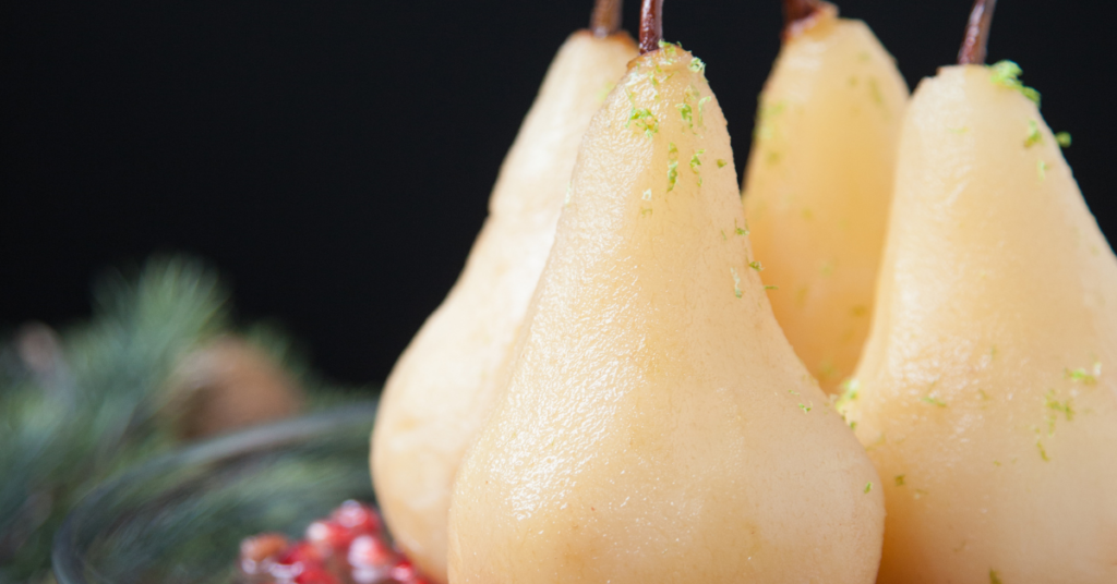 How to poach pears