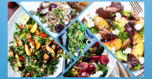 Top 5 vegetarian Summer Salad recipes image collage