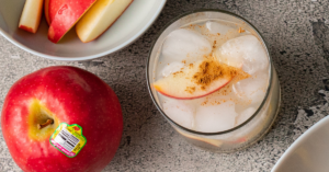 Apple Smash cocktail with Organic Pink lady apple