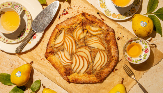 Pear Galette on display