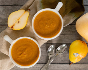 Roasted butternut pear soup