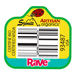 Organic Rave PLU sticker
