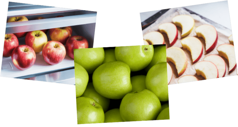 Fresh apples and apple slices on a cutting board for healthy snacking.